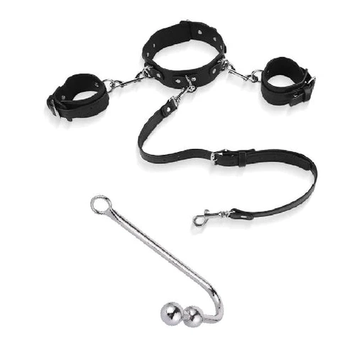 Anal Beaded and 5334 Collar Cuffs with Elegant Hook 0601